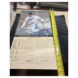 Enos Slaughter Auto 1982 stat sheet19"