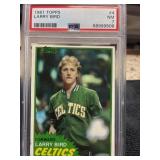 1981 Topps Larry Bird PSA 7
