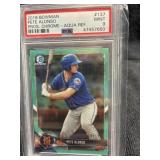 2018 Bowman Chrome Pete Alonso Aqua PSA 9 68/125
