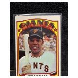 1972 Topps Willie Mays right top corner issue