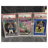 Trevor Lawrence RC lot of 3, PSA Graded