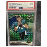 2021 Mosaic Trevor Lawrence Green PSA 9 # 301