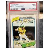 1980 Topps Rickey Henderson RC PSA 7