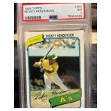 1980 Topps Rickey Henderson RC PSA 7