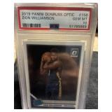 2019 Panini RC Optic Zion Williamson PSA 10