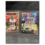 Qty 2 Michael Strahan Autographed cards no
