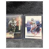 Qty 2 Keyshawn Johnson Autographed cards