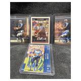 Qty 4 Steve McNair Autographed Cards, No