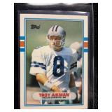 1989 Topps Traded Troy Aikmam RC nice shape