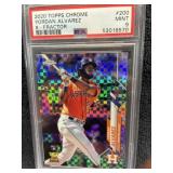 2020 Topps Chrome Yordan Alvarez X-Fractor PSA 9