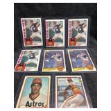 Qty 8 Nolan Ryan Cards from 80ï¿½s