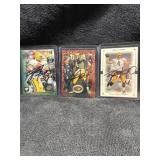 3 Brett Favre Signed cards no authentication