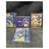 4 Ray Lewis Autographed cards no authentication