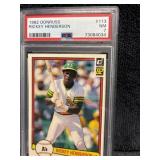 1982 Donruss Rickey Henderson PSA 7