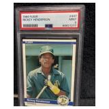 1984 Fleer Rickey Henderson PSA 9
