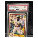 1982 Donruss Rickey Henderson PSA 9