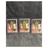 1981 Topps Magic Johnson Qty 3 2nd year cards o