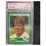 1989 Score Troy Aikman RC PSA 9