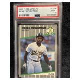 1989 Fleer Update Rickey Henderson PSA 9