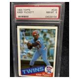 1985 Topps Kirby Puckett RC PSA 8