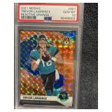2021 Mosaic Trevor Lawrence Reactive Orange PSA 10