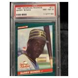 1986 Donruss Rookies Barry Bond PSA 8