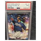 2018 Ronald Acuna Topps Update RC PSA 9