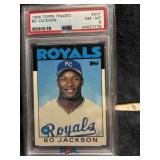 1986 Topps Traded Bo Jackson PSA 8