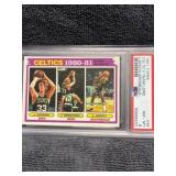 Larry Bird/Archibald 1981 Topps PSA 8 Team L