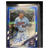 Topps Chrome Brent Rooker Auto Blue 116/150