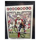 Larry Fitzgerald Autographed card no