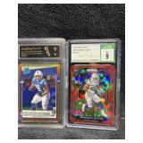 Jonathan Taylor RC qty 2 graded 9 Red Ice and