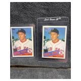 1985 Topps Roger Clemons RC 2 card lot