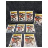 1986 Topps Rickey Henderson AllStar 9 card lot