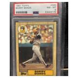 1987 Topps Barry Bonds PSA 8