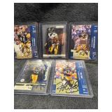 Qty 5 Pittsburgh Steelers Autograph cards no