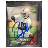 Randy Moss Autographed card no authentication so