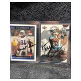 2 Terrell Owens autographed cards no