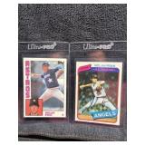 Nolan Ryan 2 Card Lot 1984/1980