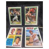 4 Johnny Bench Cards