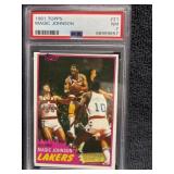 1981 Topps Magic Johnson PSA 7 2nd Year