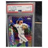 2020 Topps Chrome Bo Bichette X-Fractor PSA 10