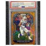 2020 Jonathan Taylor PSA 9 RC Panini Prizm Disco