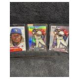 3 Vladimir Guerrero JR. RC cards