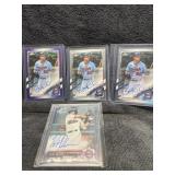 Brent Rooker Auto lot qty 4, Aï¿½s Star