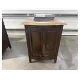 Sink and Vanity with LED light in Cabinet comes