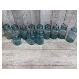 Blue Ball Jars with Lids
