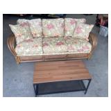 Sunroom couch and table