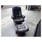 Swivel Chair and Foot Stool