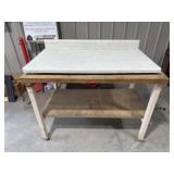 Metal Workbench w/ Wood Top, Countertop Piece
